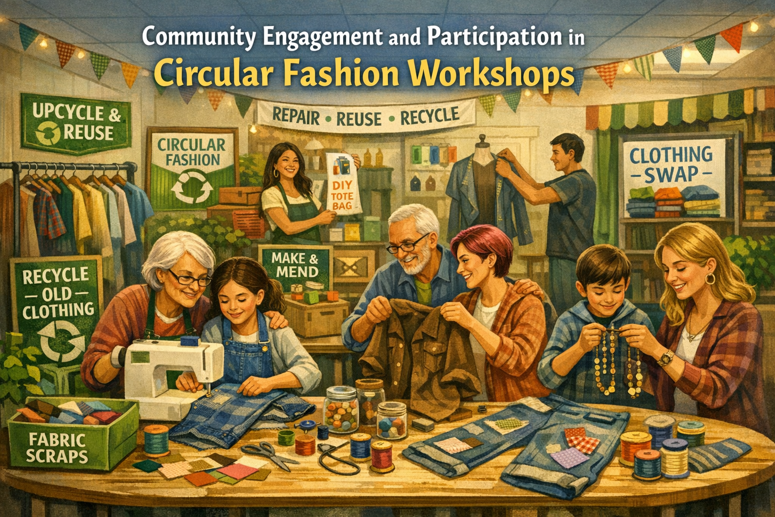 Community Engagement and Participation in Circular Fashion Workshops