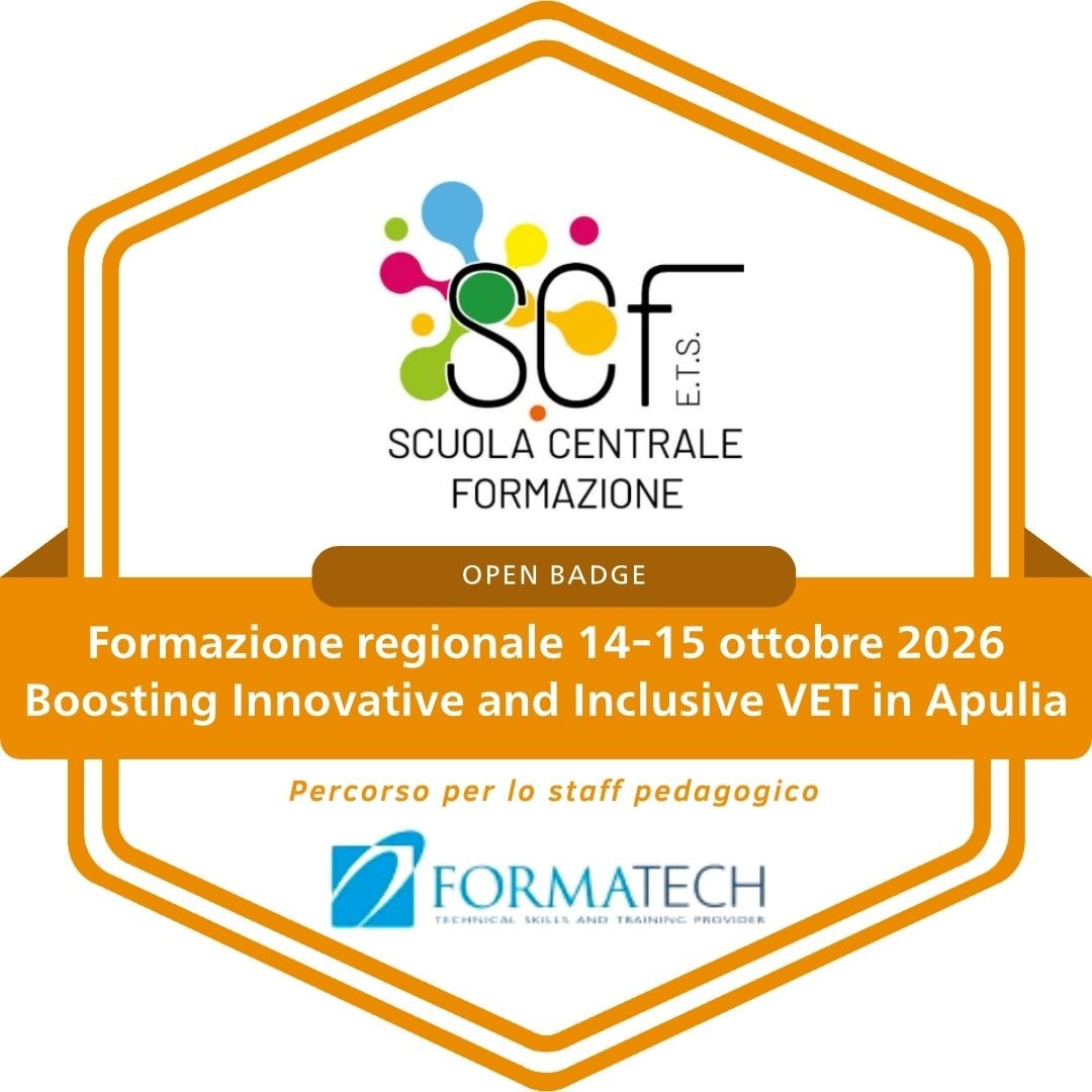 Formazione 14-15 ottobre 2026 Boosting Innovative and Inclusive VET in Apulia - staff pedagigico